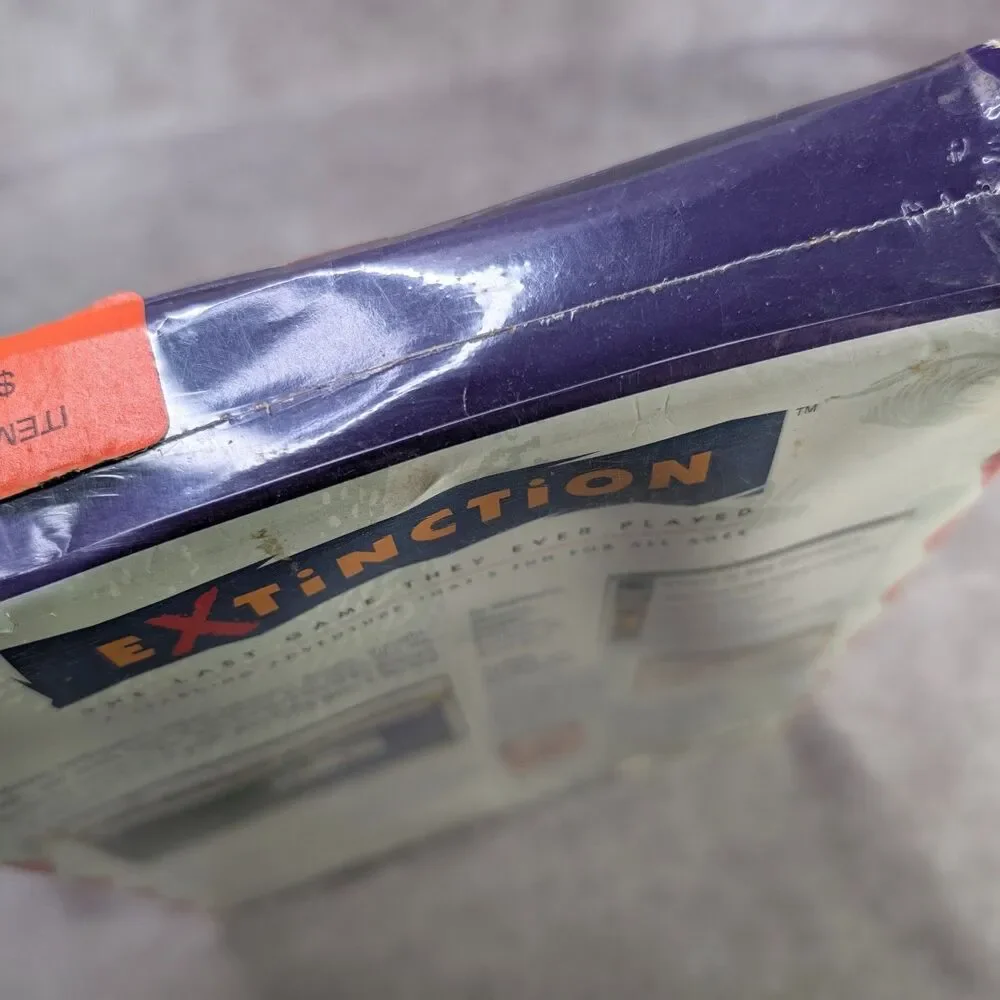 Vintage 1994 Extinction PC Game Windows Factory Sealed IDP Software Dinosaur